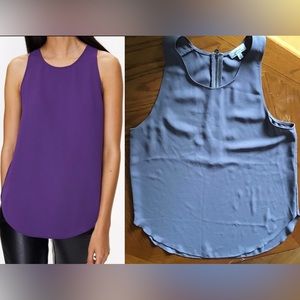 Aritzia Wilfred Blouse with Back Zipper Ash Violet